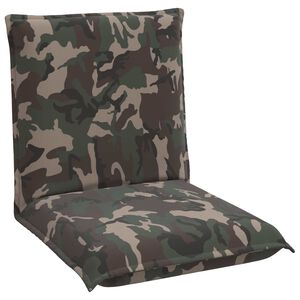 vidaXL Fauteuil de sol Vert arm&eacute;e 54 x 64 x 59 cm tissu