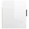 vidaXL Meuble TV mural Blanc brillant 40x34,5x40 cm