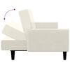 vidaXL Canapé-lit à 2 places crème velours