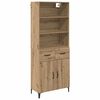 vidaXL Haut Armoire Ch&ecirc;ne artisanal 69,5 x 34 x 180 cm
