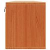vidaXL Meuble mural avec &eacute;tag&egrave;re 2 pcs Cire marron 80 x 30 x 35 cm