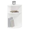 vidaXL Table d'appoint Blanc brillant 29,6 x 29,6 x 60 cm