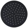 vidaXL Pomme de douche pluie Acier inoxydable 20 cm Ronde Noir