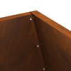vidaXL Braise Marron 50 x 50 x 100 cm Acier