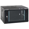 vidaXL Armoire r&eacute;seau avec stockage Black 530 x 400 x 300 mm Acier
