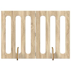 vidaXL Cl&ocirc;ture pliable pour animaux 2 pcs Ch&ecirc;ne Sonoma