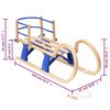 vidaXL Traîneau pliable avec dossier 110 cm Contreplaqué