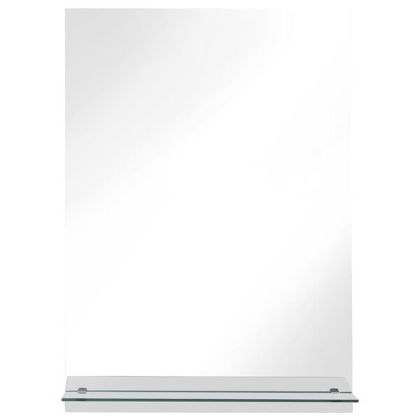 vidaXL Miroir mural avec étagère 40x60 cm Verre trempé