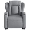vidaXL Fauteuil de massage inclinable Gris clair Tissu