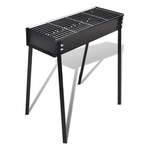 vidaXL Support de barbecue au charbon de bois Carr&eacute; 75x28 cm