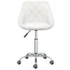 vidaXL Chaises pivotantes &agrave; manger lot de 6 blanc similicuir