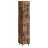 vidaXL Ensemble de Meubles 2 pcs Ch&ecirc;ne fum&eacute; 33 x 34,5 x 89,5 cm