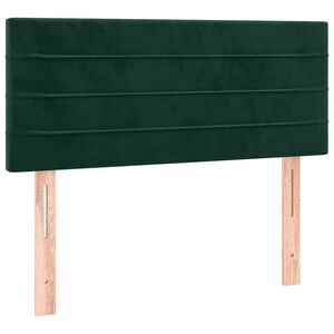 vidaXL T&ecirc;te de lit Vert fonc&eacute; 100x5x78/88 cm Velours