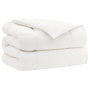 vidaXL Couette TRIER 240x260 cm 4 saisons 350 GSM Blanc