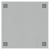 vidaXL Tableau noir magnétique mural blanc 40x40 cm verre trempé