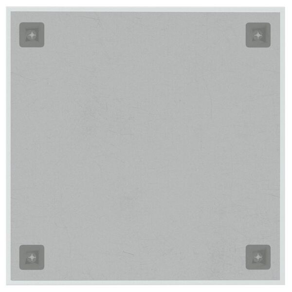 vidaXL Tableau noir magnétique mural blanc 40x40 cm verre trempé