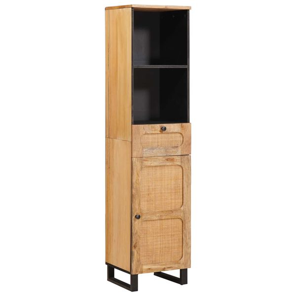 vidaXL Ensembles de salle de bain 3 pcs Naturel Bois de mangue massif