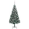 vidaXL Sapin de No&euml;l artificiel Vert 210 cm PVC, Acier et Plastique