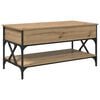 vidaXL Table basse Ch&ecirc;ne artisanal 100 x 50 x 50 cm Bois d'ing&eacute;nierie