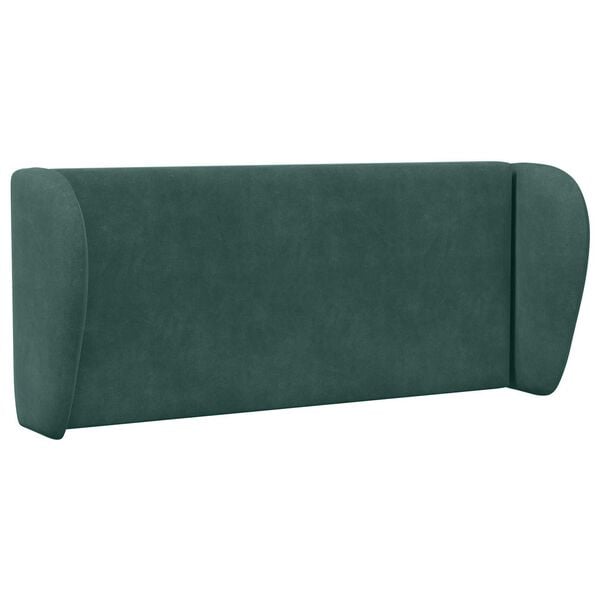 vidaXL Oreille de t&ecirc;te de lit Vert 40 x 23 x 6 cm Velours