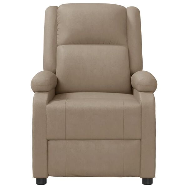 vidaXL Fauteuil de massage Cappuccino Similicuir