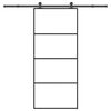vidaXL Porte coulissante avec kit de quincaillerie 90x205 cm Verre ESG