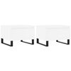 vidaXL Tables basses 2 pcs blanc 50x46x35 cm bois d'ing&eacute;nierie