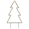 vidaXL D&eacute;coration lumineuse arbre de No&euml;l avec piquets 115 LED 90 cm