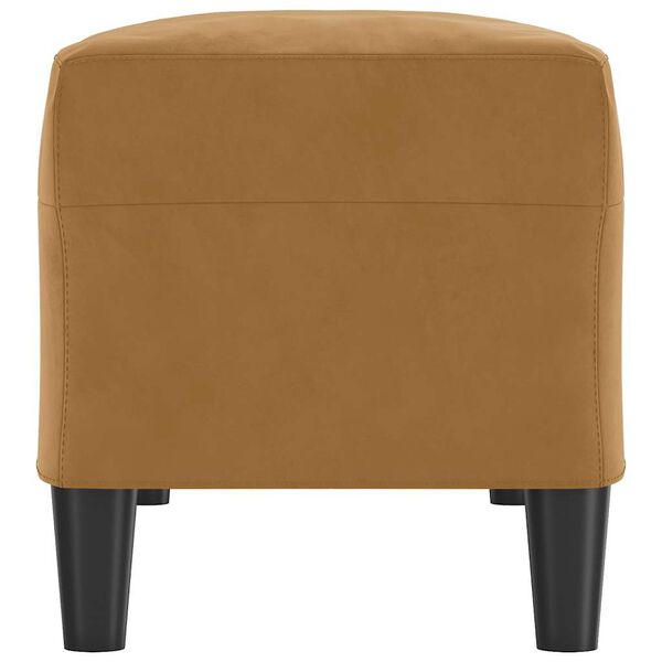 vidaXL Banc Marron 100x35x41 cm Velours