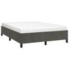 vidaXL Cadre de lit sans matelas gris fonc&eacute; 140x200 cm velours