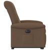 vidaXL Fauteuil inclinable électrique marron tissu