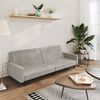 vidaXL Canap&eacute;-lit &agrave; 2 places Gris clair Velours