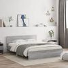 vidaXL Cadre de lit sans matelas sonoma gris 150x200 cm
