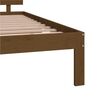 vidaXL Cadre de lit Marron miel Bois massif 150x200 cm Très grand