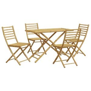 vidaXL Ensemble à manger de jardin 5 pcs bambou