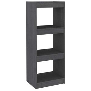 vidaXL Biblioth&egrave;que/S&eacute;parateur de pi&egrave;ce Gris 40x30x103,5 cm Pin massif