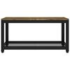 vidaXL Table basse Marron foncé et noir 90x45x45 cm MDF et fer