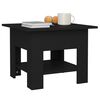 vidaXL Table basse noir 55x55x42 cm bois d'ingénierie