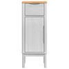 vidaXL Armoire de salle de bain avec porte FLORO Blanc 35 x 30 x 90 cm