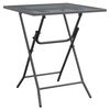 vidaXL Table de jardin 60x60x72 cm Maille m&eacute;tallique Anthracite