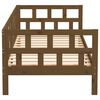 vidaXL Lit de jour sans matelas marron miel bois pin massif 80x200 cm