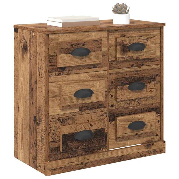 vidaXL Buffet Bois Ancien 70 x 35,5 x 67,5 cm Bois d'ing&eacute;nierie