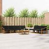 vidaXL Ensemble de canap&eacute;s d'ext&eacute;rieur 8 pcs Naturel et Noir