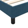 vidaXL Sommier &agrave; lattes de lit et matelas bleu fonc&eacute; 80x210 cm velours