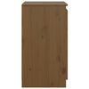 vidaXL Armoire latérale marron miel 60x36x65 cm bois de pin massif