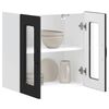 vidaXL Armoire murale de cuisine avec porte en verre Kalmar noir