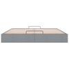vidaXL Cadre de lit ottoman sans matelas gris clair 160x200 cm tissu