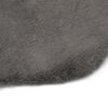 vidaXL Tapis 65 x 95 cm Fausse fourrure de lapin Gris foncé