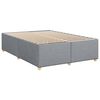 vidaXL Sommier &agrave; lattes de lit avec matelas Gris clair 160x200cm Tissu