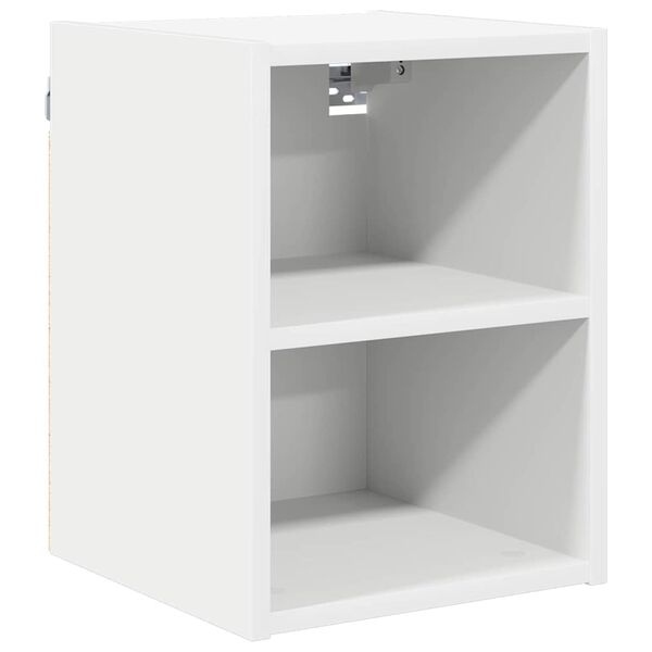 vidaXL Armoire suspendue avec stockage Riga Blanc 30 x 29,5 x 40 cm